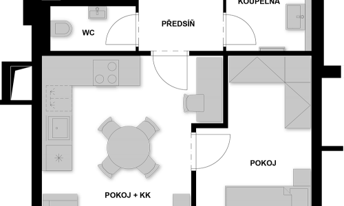 Rezidencia MAROLDKA - Byt 2+kk