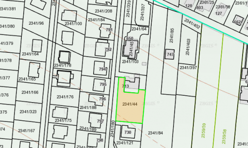 Na predaj pozemok 609 m2 Suchá nad Parnou