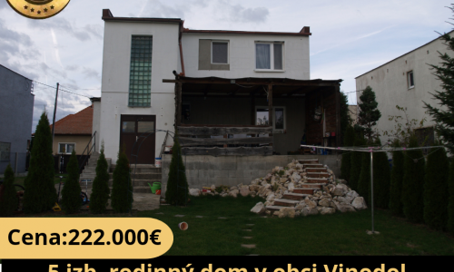 Na predaj 5 izb. rodinný dom Vinodol