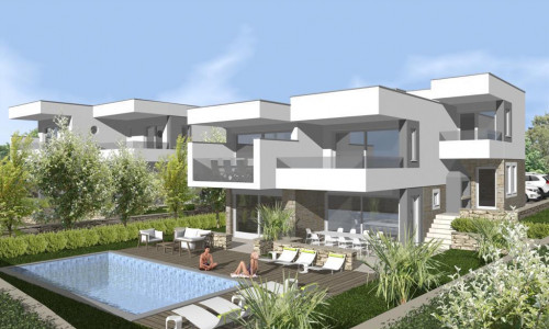 NOVALJA - VILA ŠKUNCINI, Vila s bazénom a krásnym výhľadom na more