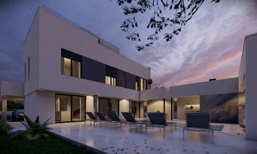 ZADAR - ZATON, luxusná dvojposchodová vila na pozemku 761 m2 s dvoma bazénmi