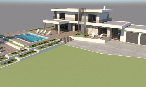 ZADAR - TURANJ, NA PREDAJ STAVEBNÝ POZEMOK 1380 M2, POVOLENIE, PROJEKTY, PEKNÝ VÝHĽAD NA MORE!