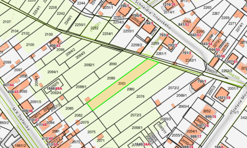 Na predaj pozemok s plánovanou výstavbou RD v obci Cífer