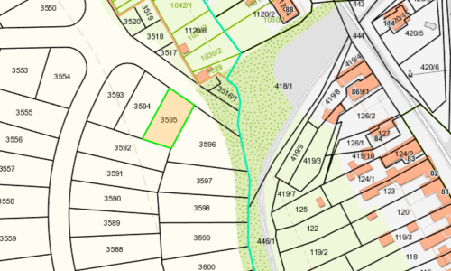 Na predaj pozemok vhodný na výstavbu RD v obci Horná Krupá