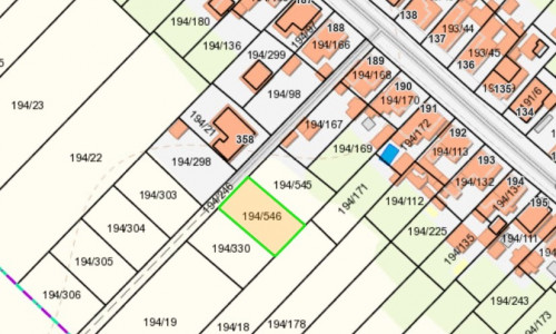 Na predaj pozemok vhodný na výstavbu RD v obci Opoj