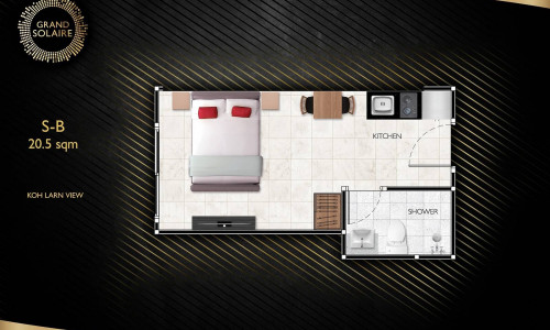 Vzorové štúdio 20,5 m², typ S-B