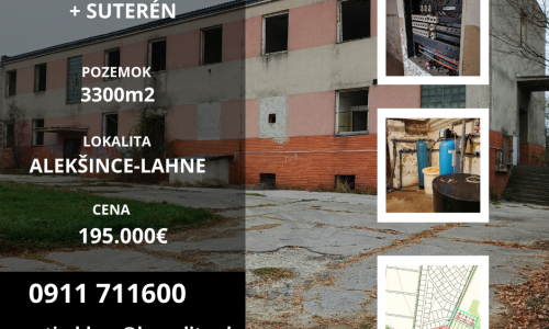 2 podlažná budova Alekšince-Lahne