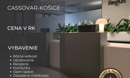 Prenájom kancelárskych priestorov Business Center Cassovar