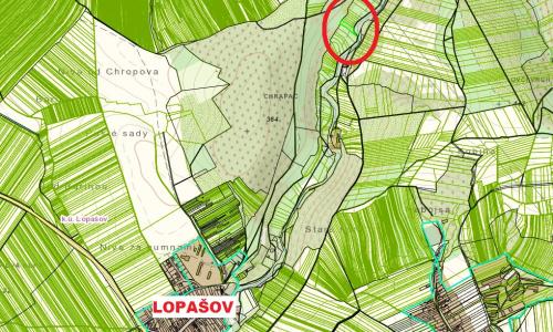 Na predaj pozemok k.ú. Lopašov okr. Skalica