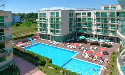 Apartmán 2+kk s balkónom a bazénom Sarafovo-Bulharsko