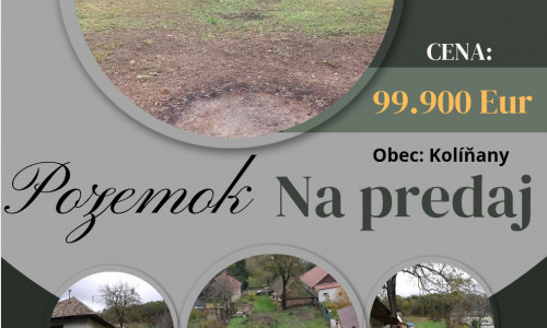 Na predaj stavebný pozemok v obci Kolíňany 1420 m2