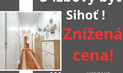 Na predaj: 3-izbový byt v Trenčíne – vyhľadávaná lokalita s kompletnou občianskou vybavenosťou