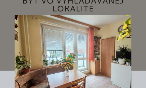 Skvelá príležitosť – 2-izbový byt pripravený na Váš nový dizajn