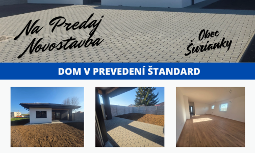 Novostavba 4izb. Bungalov obec Šurianky