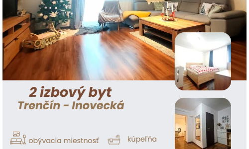 Exkluzívny 2-izbový byt 71 m² v top lokalite Trenčína