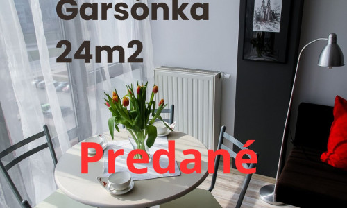 Na predaj garsónka v Trenčíne – Zámostie, 24 m² s balkónom
