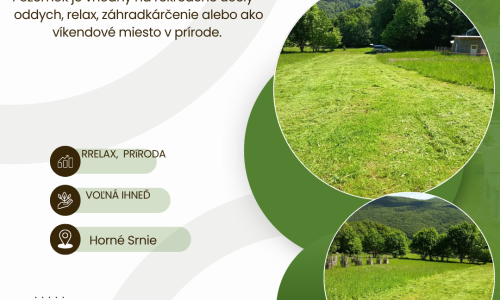 Pozemok v prírode – Horné Srnie