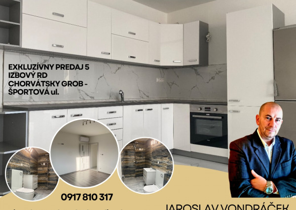 NA PREDAJ 5 IZBOVÝ RD CHORVÁTSKY GROB - ŠPORTOVÁ ul.