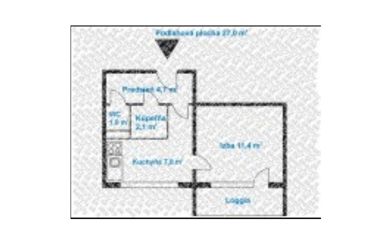 Na predaj 1 izbový byt, Košice-západ, Nešporova ul., loggia