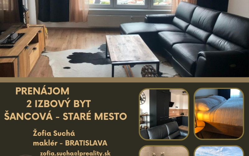 PRENÁJOM 2 IZBOVÝ BYT- NOVOSTAVBA PREMIERE - ŠANCOVÁ - STARÉ MESTO