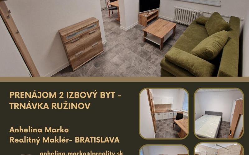 PRENÁJOM 2 IZBOVÝ BYT - TRNÁVKA RUŽINOV