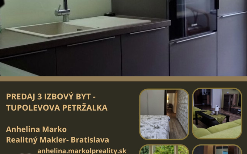 PREDAJ 3 IZBOVÝ BYT - TUPOLEVOVA PETRŽALKA