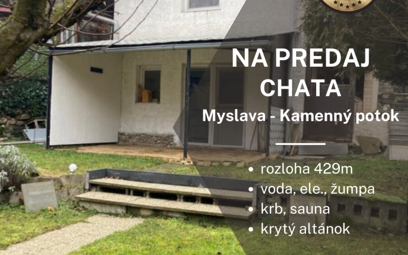 Chata Košice-Myslava, časť Kamenný potok
