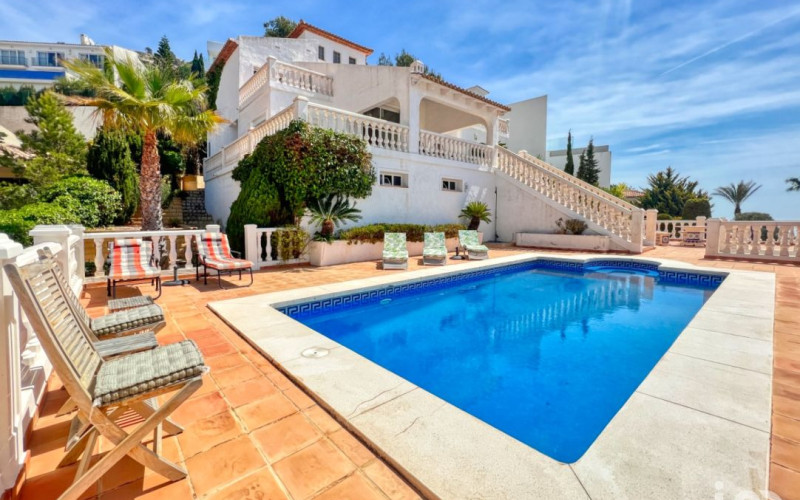 Vila s výhľadom na more v Altea Hills, Altea, Španielsko