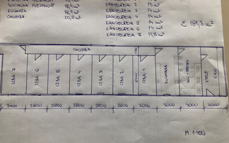 Prenájom  kancelárskych priestorov s 15  x parkovacími miestami  Košice-Barca