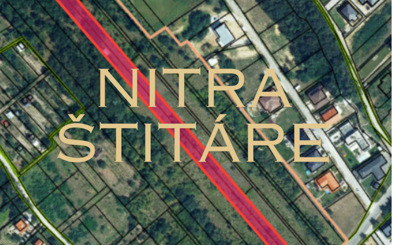 Na predaj investičný pozemok Nitra- Štitáre 2256 m2