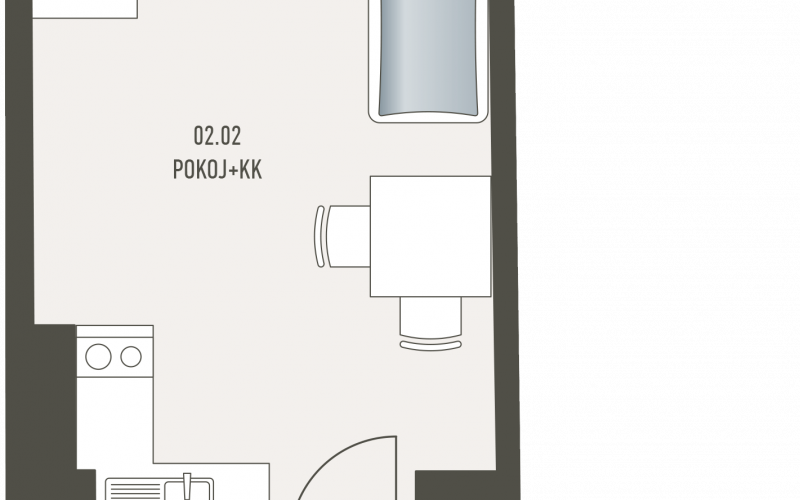 Projekt Bydlení Hanusova - rozostavaná nebytová jednotka s predzáhadkou 1+kk