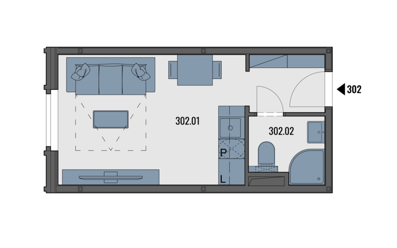 Projekt PRIME VRŠOVICE, byt 1+kk