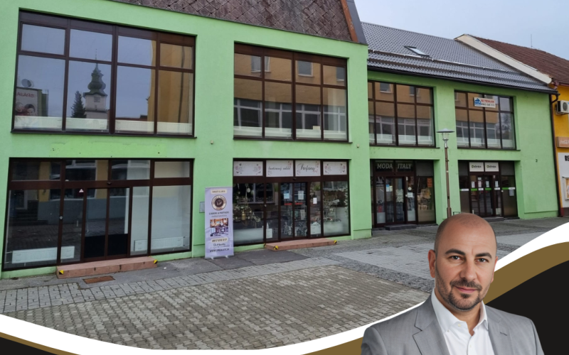 PREDAJ OBCHODNÉ CENTRUM ŠAFRÁN PRIEVIDZA NÁMESTIE SLOBODY 9