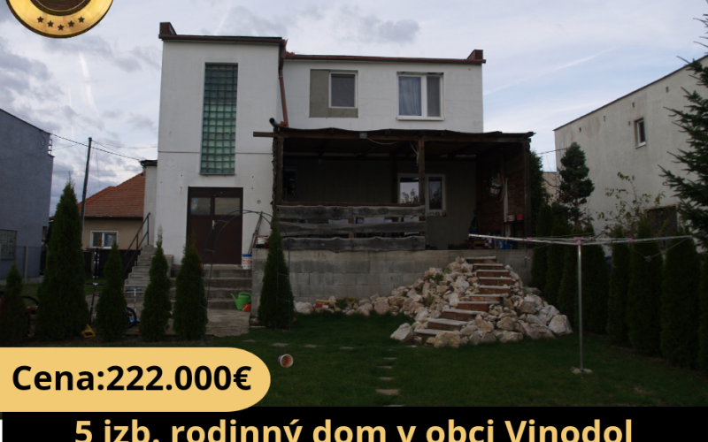 Na predaj 5 izb. rodinný dom Vinodol
