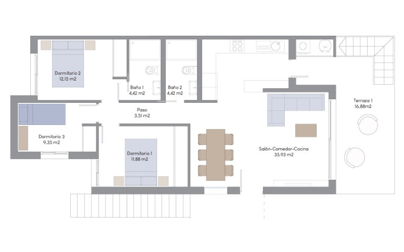 Mirador Hills Resort - apartmán 64, 1. poschodie