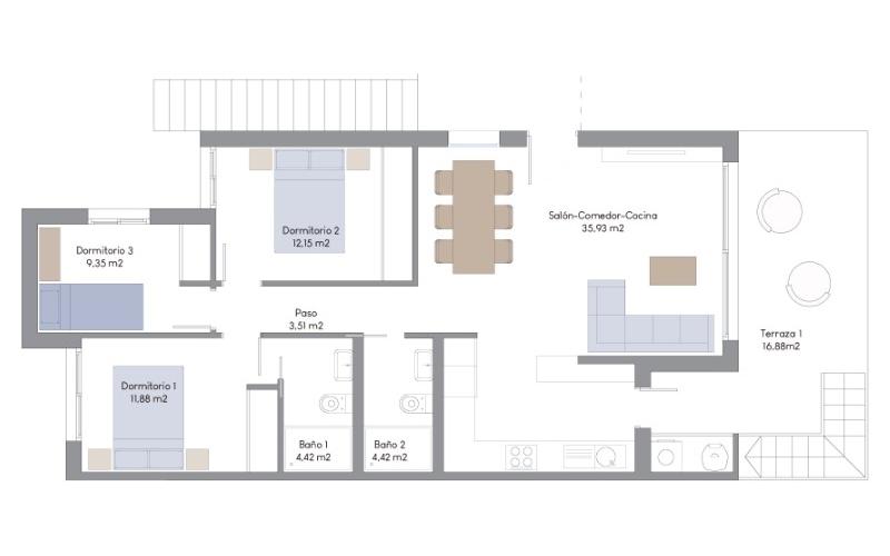 Mirador Hills Resort - apartmán 66, 1. poschodie