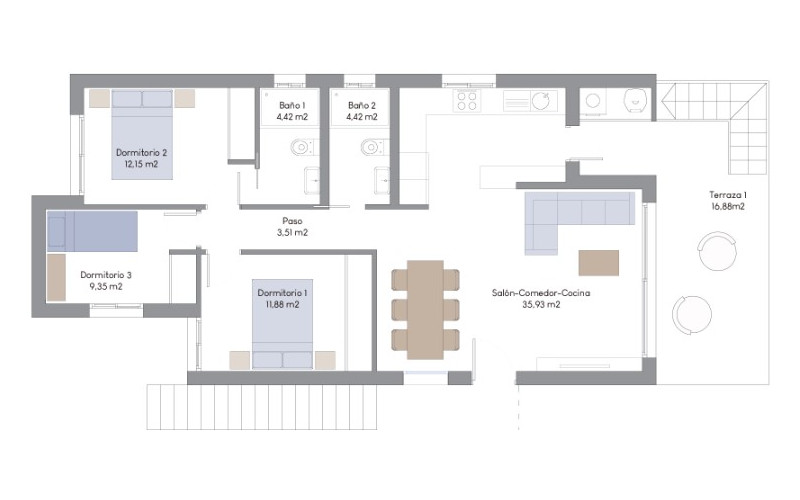 Mirador Hills Resort - apartmán 68, 1. poschodie