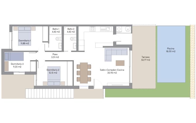 Mirador Hills Resort - apartmán 71, prízemie