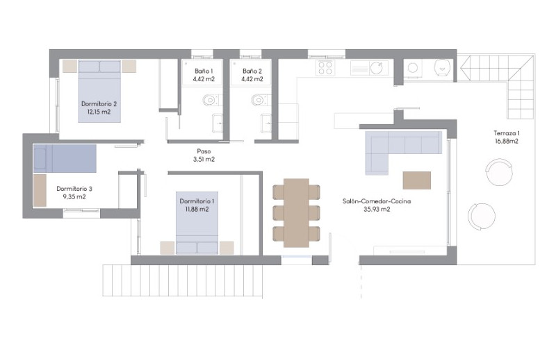 Mirador Hills Resort - apartmán 76, 1. poschodie