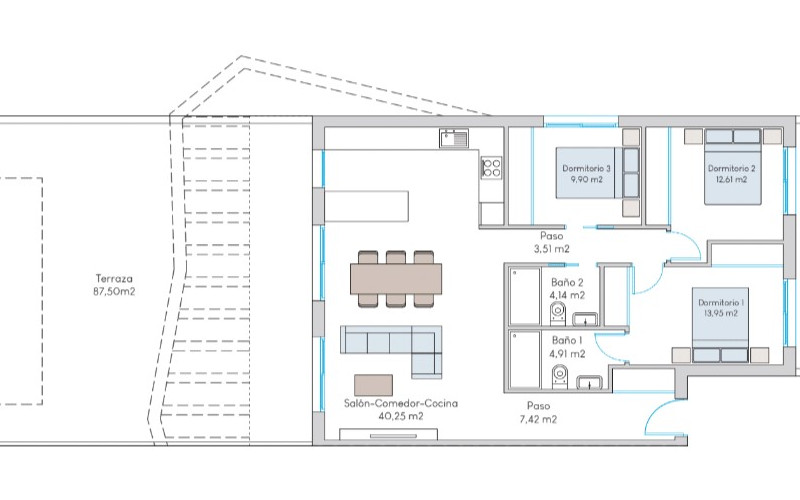 Terasové domy LUZ - dom 1, prízemie