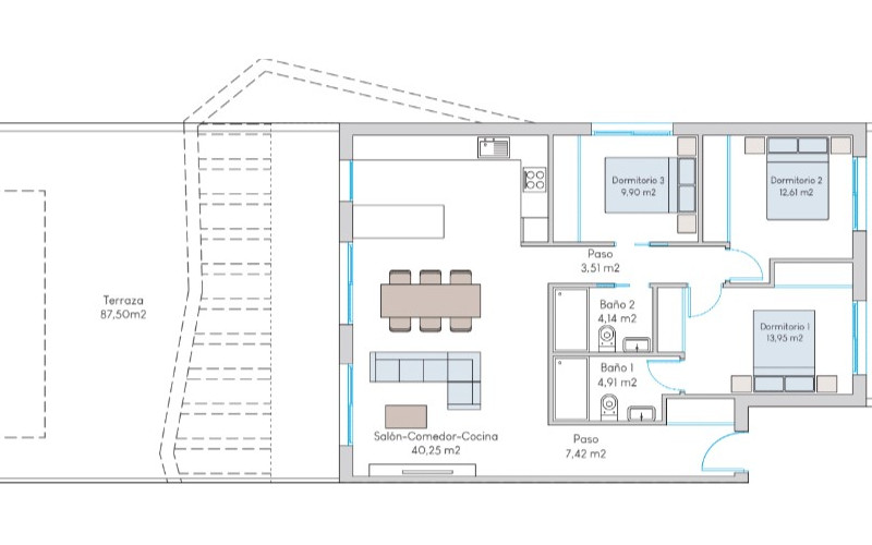 Terasové domy LUZ - dom 7, prízemie