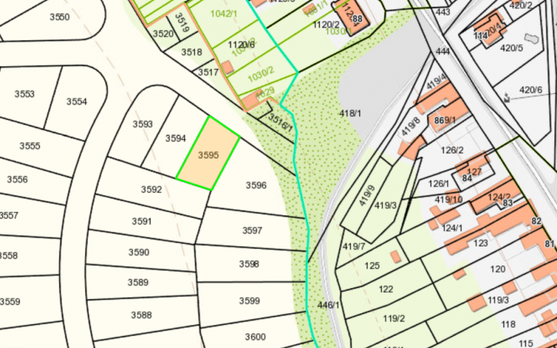 Na predaj pozemok vhodný na výstavbu RD v obci Horná Krupá