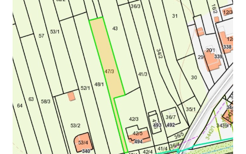 Na predaj pozemok vhodný na výstavbu RD v obci Dojč