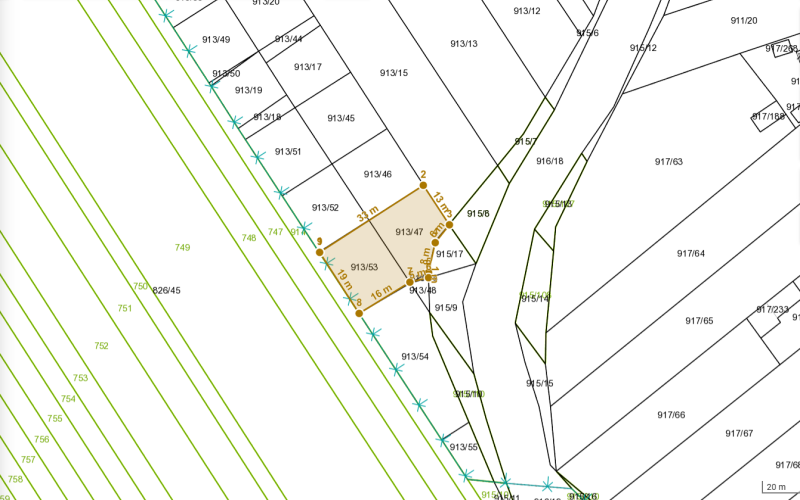 Na predaj stavebný pozemok v obci Čierna Voda