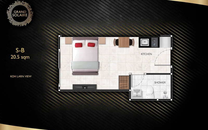 Vzorové štúdio 20,5 m², typ S-B