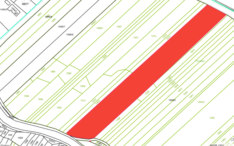 Na predaj pozemok v Suchej nad Parnou