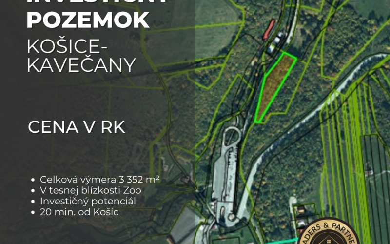 Investičný pozemok v blízkosti Zoo, Košice-Kavečany