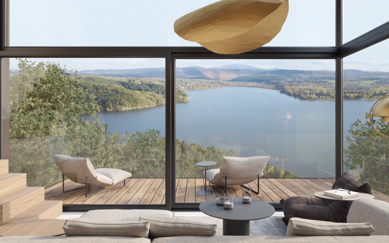 Treesna Lake Villas & SPA - vzorový apartmán 3+KK 67,77 m²