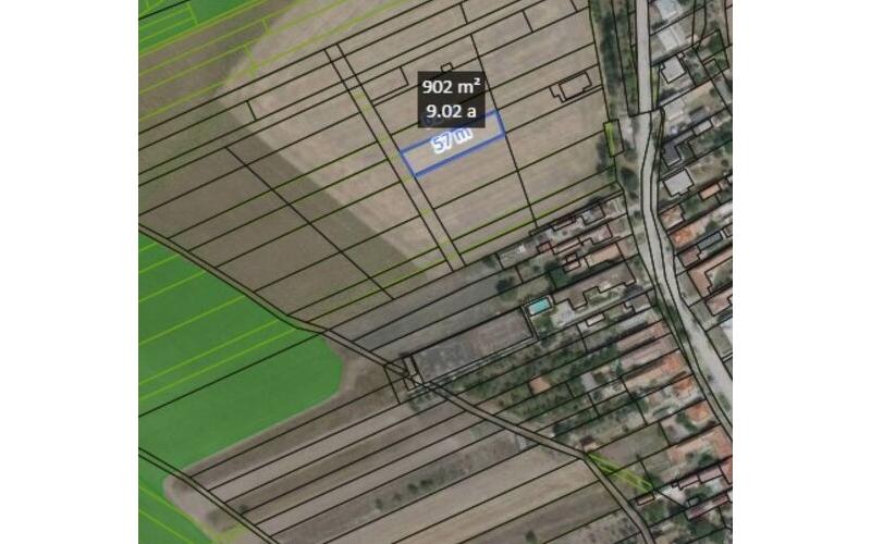 Na predaj pozemok vhodný na výstavbu RD v obci Častkov