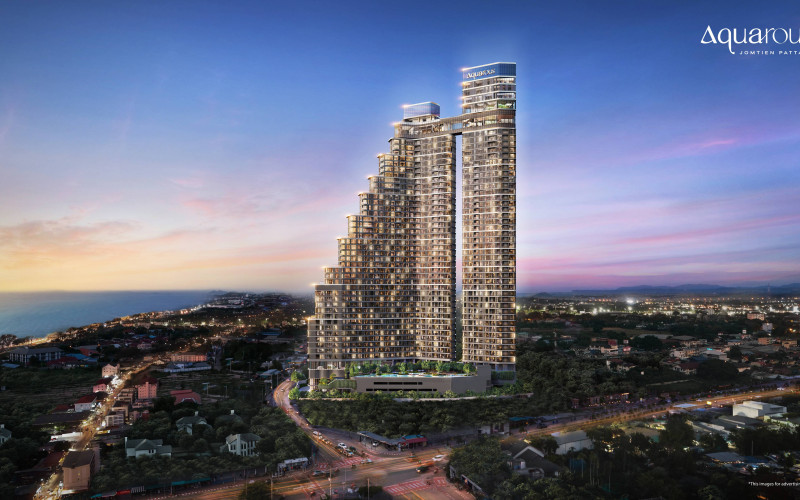 Luxusné apartmány, Aquarous Jomtien Pattaya, Thajsko